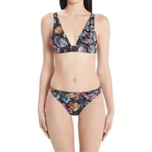 MISSONI Monstera Leaf Two-Piece Swimsuit Size 40 B1283